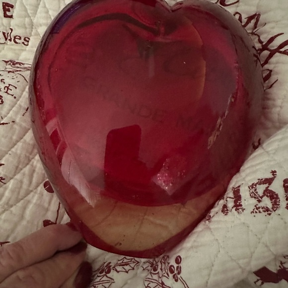 Heavy Blown Murano Style Glass Heart Vase - Picture 4 of 8